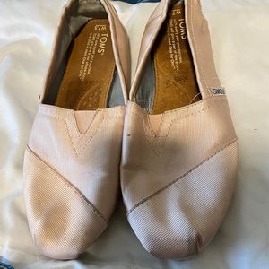 Toms shoes pink shiny